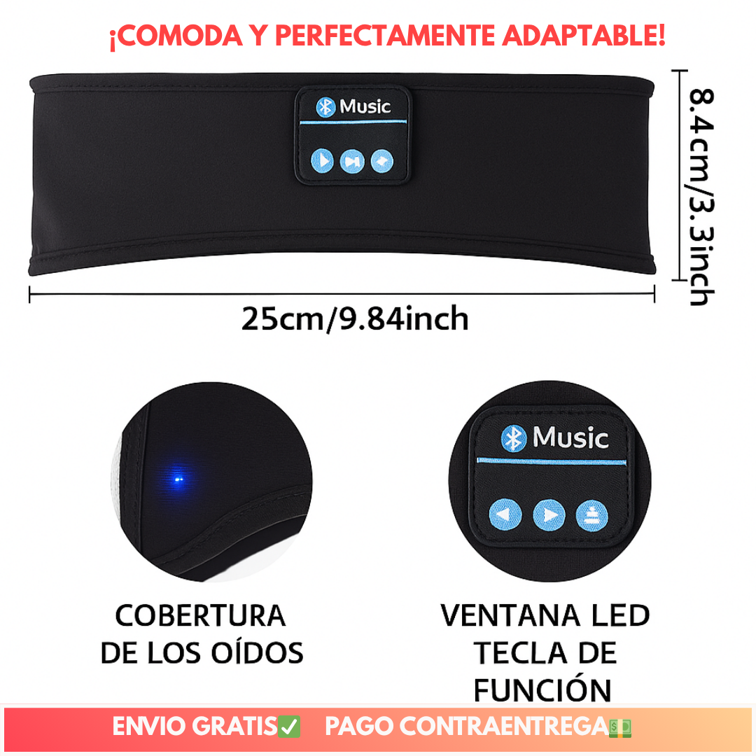 Banda con auriculares Bluetooth SonicEase Pro