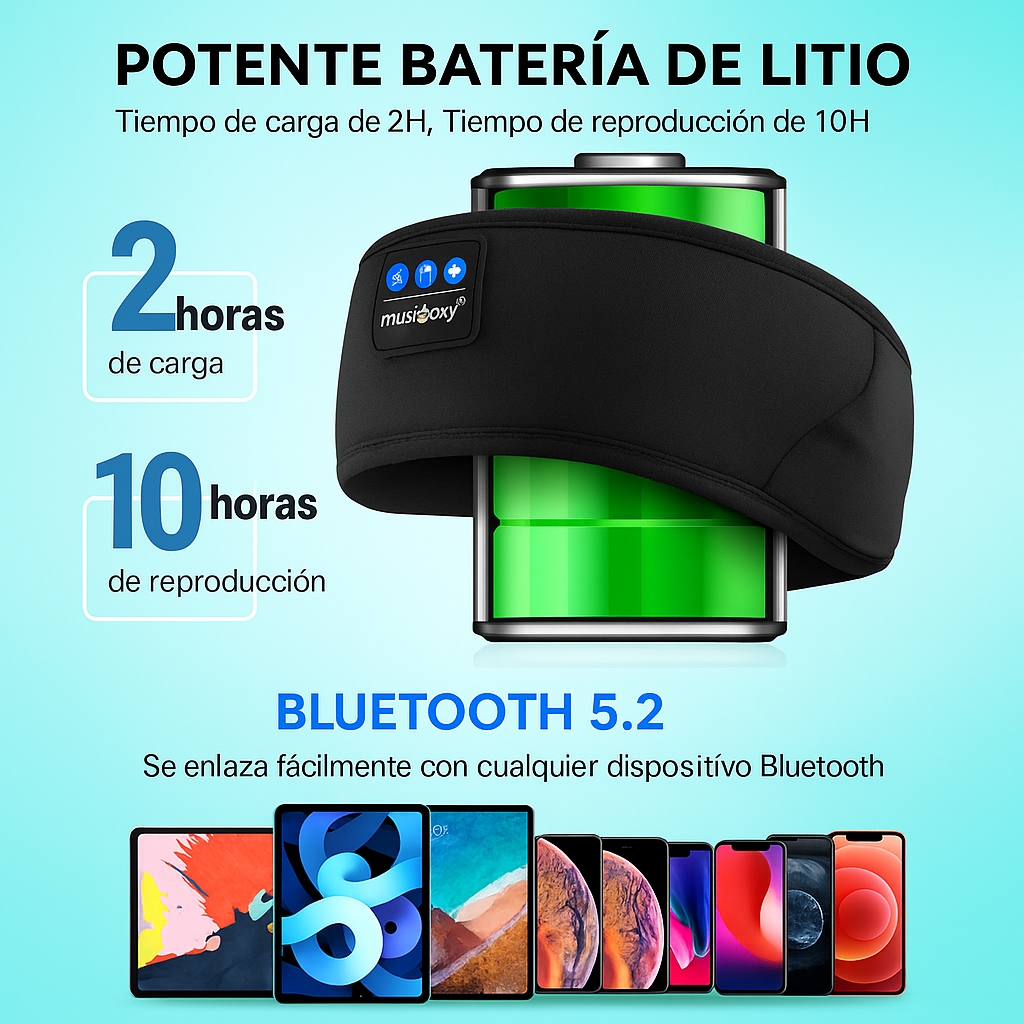 Banda con auriculares Bluetooth SonicEase Pro