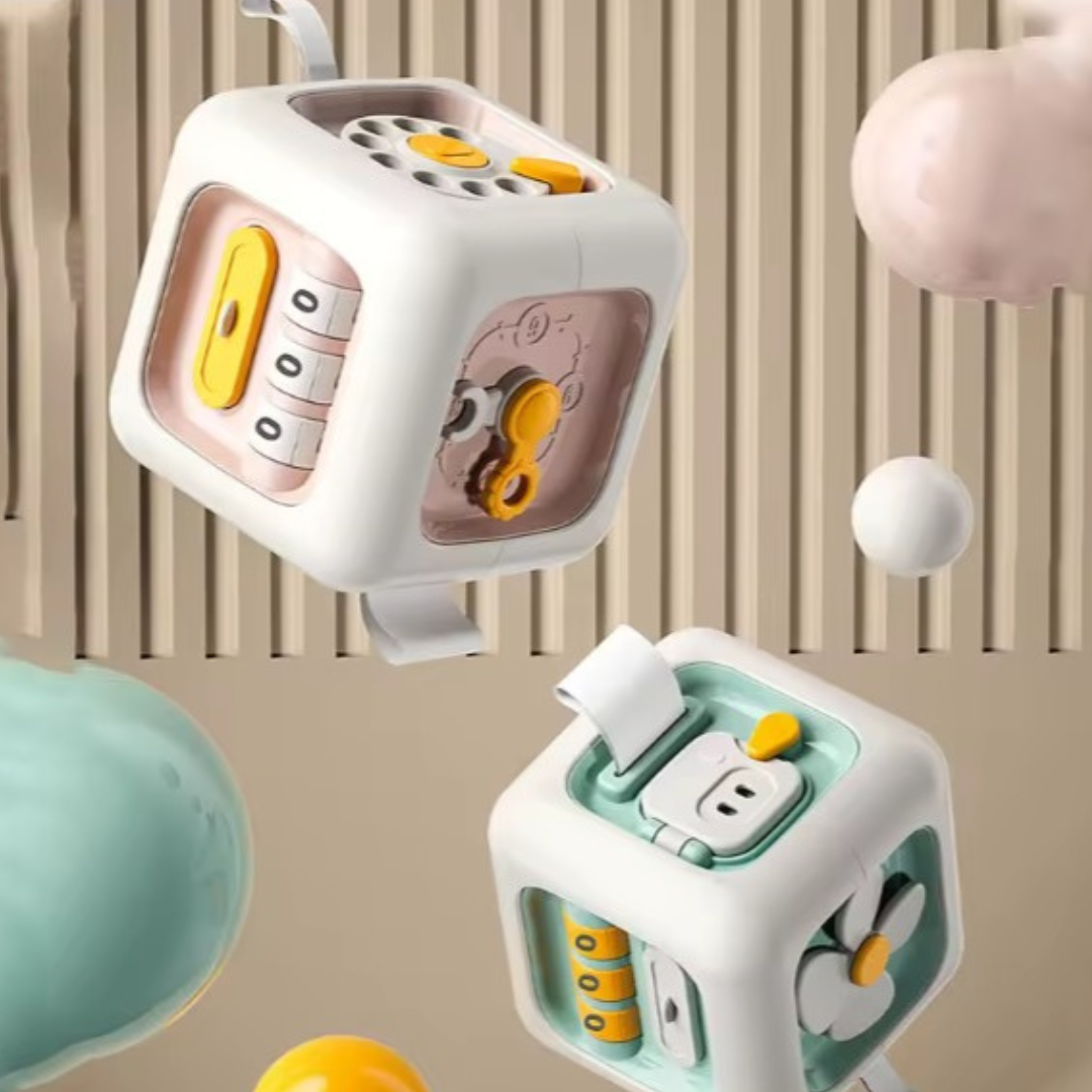 ¡Cubo ocupado para el aprendizaje de habilidades motoras finas para niños de 1 a 5 años!